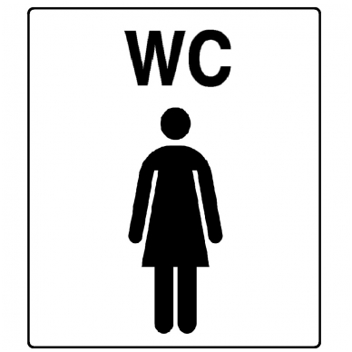 Lipdukas "WC moteris"